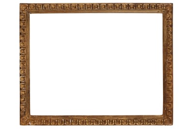 Lot 90 - AN ENGLISH 18TH CENTURY STYLE CARVED AND GILDED FRAME