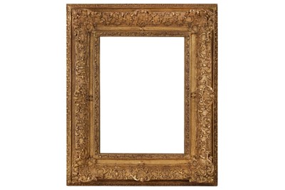 Lot 105 - A FRENCH 18TH CENTURY STYLE RÉGENCE CARVED GILDED COMPOSITION FRAME