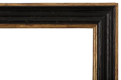Lot 134 - A SPANISH 18TH CENTURY STYLE PAINTED AND PARCEL GILT FRAME