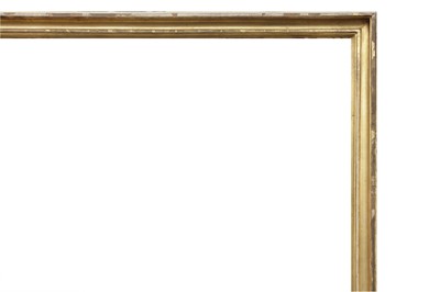 Lot 126 - AN ITALIAN 19TH CENTURY GILDED MOULDING FRAME OF LARGE PROPORTIONS