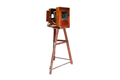 Lot 179 - A Extra Large Early 20th Century Free Standing  Enlarger & a  Lancaster Camera