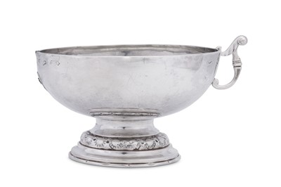 Lot 125 - A Louis XVI late 18th century French provincial silver twin handled cup (coupe à deux anses), Beaune 1785 by Denis Rougeot (active 1775-1819, b. 1752)