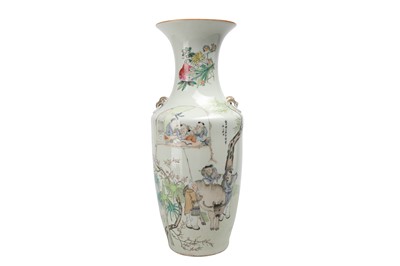 Lot 935 - A LARGE CHINESE FAMILLE ROSE VASE.