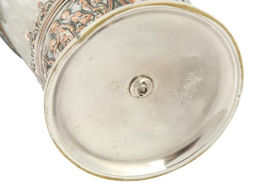 Lot 273 - AN ELKINGTON SILVER PLATED AND GLASS ICE BUCKET, LATE 19TH CENTURY