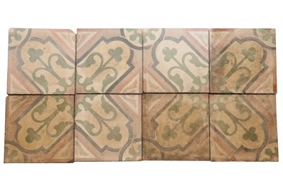 Lot 149 - A LARGE QUANTITY OF ENCAUSTIC FLOOR TILES