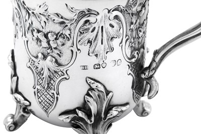 Lot 477 - A Victorian sterling silver christening mug, London 1842 by Benjamin Preston