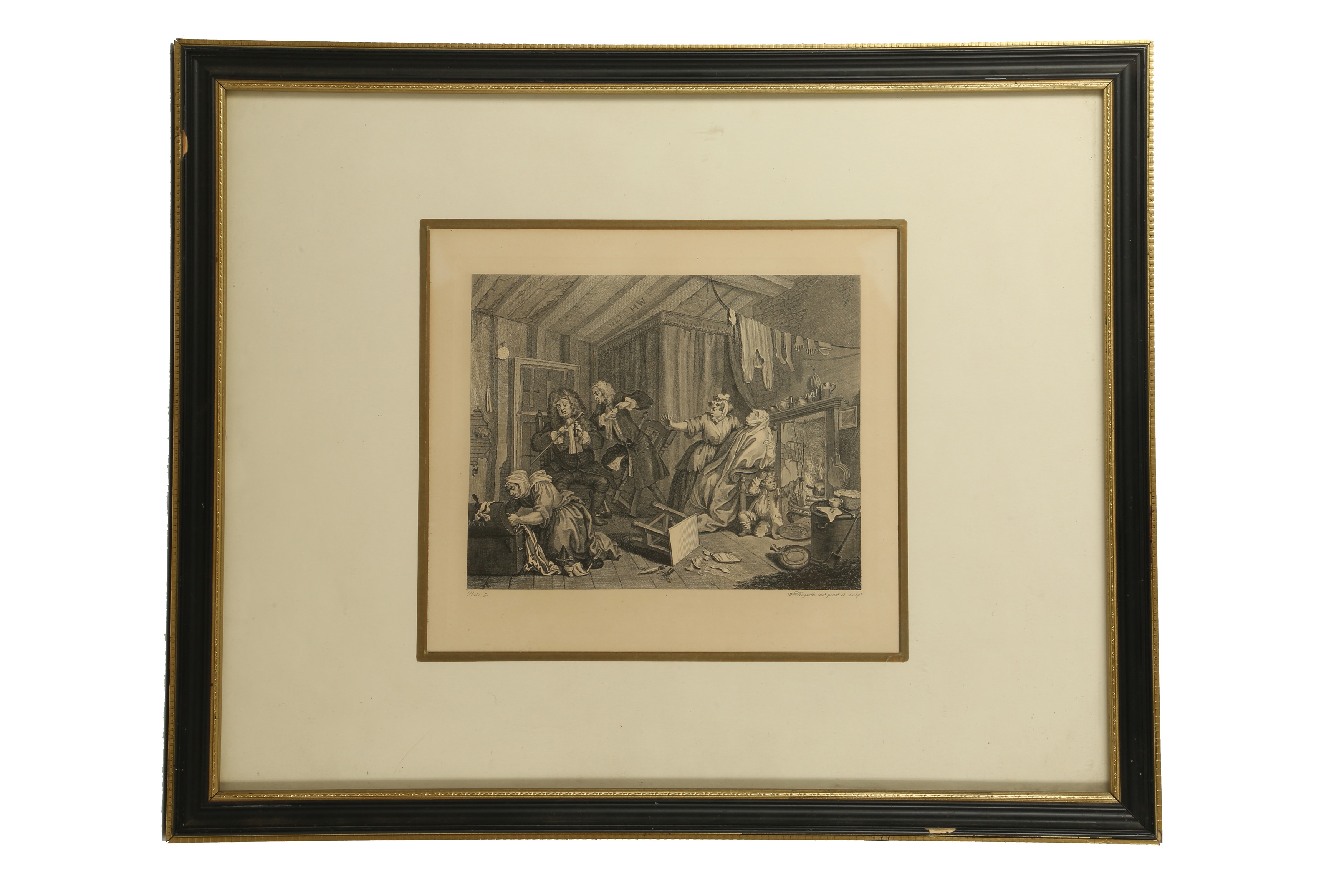 Lot 50 - SIX 19TH CENTURY PRINTS AFTER HOGARTH, 'THE