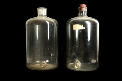 Lot 37 - TWO GIANT GLASS JARS