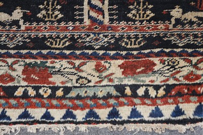 Lot 102 - AN UNUSUAL GABBEH RUG, SOUTH-WEST PERSIA