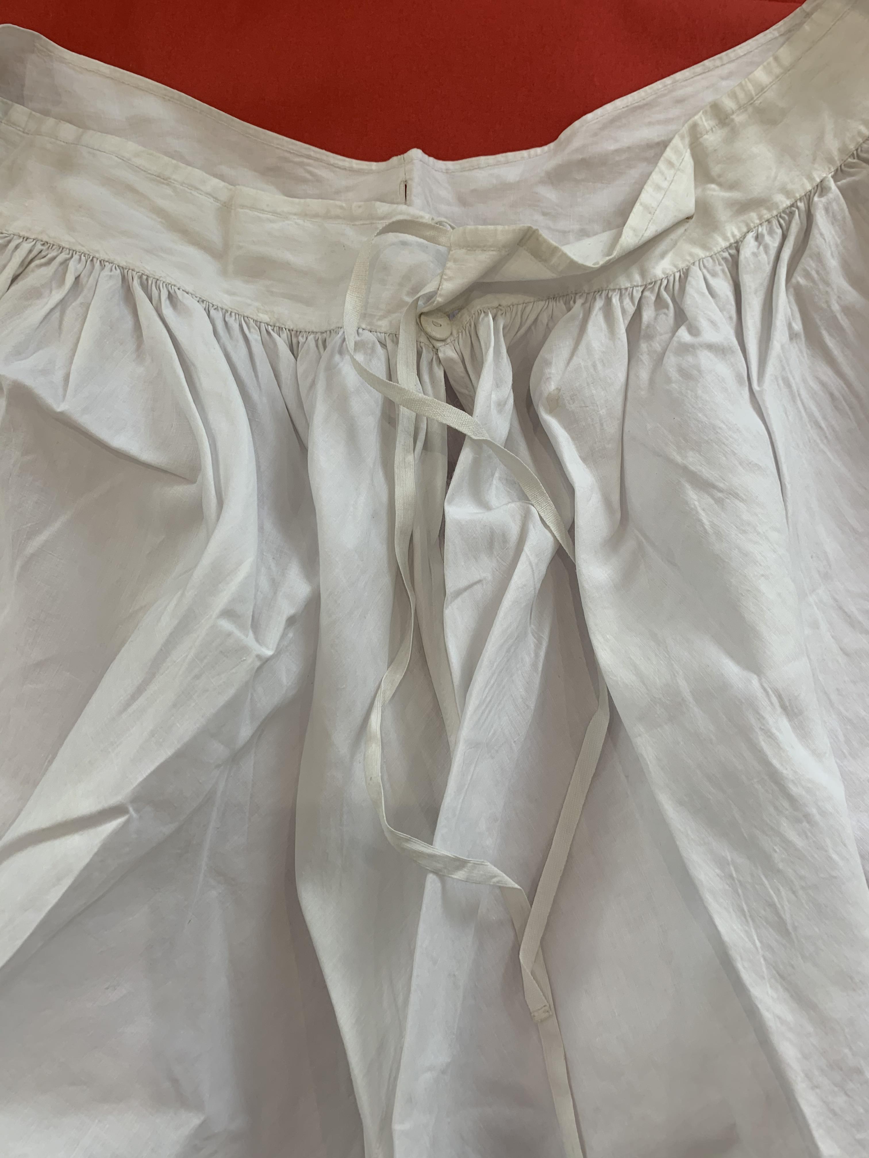Lot 398 EARLY PAIR OF QUEEN VICTORIA'S KNICKERS
