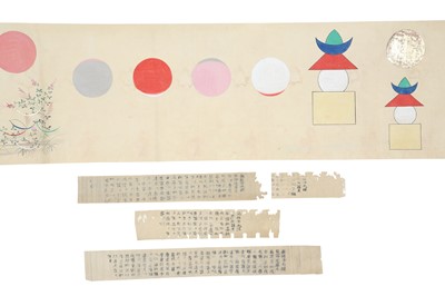 Lot 344 - A HANDSCROLL OF BUDDHIST IMAGES.