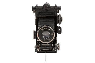Lot 204 - A Voigtlander Prominent 6x9 Folding Rangefinder Camera