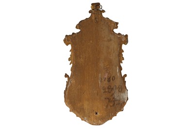 Lot 92 - AN ITALAN  GILTWOOD MIRROR, 18TH CENTURY AND LATER