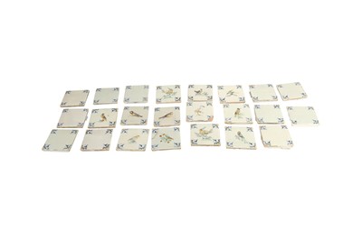 Lot 148 - A COLLECTION OF FRENCH TIN GLAZED EARTHENWARE TILES, 19TH/20TH CENTURY