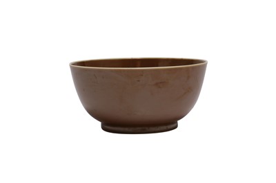 Lot 74 - A CHINESE BROWN-GLAZED BOWL.