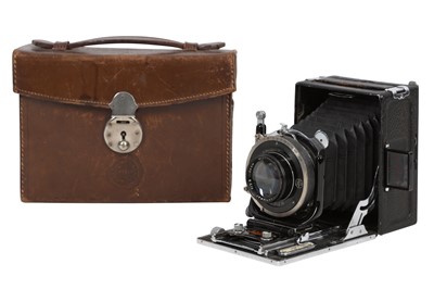 Lot 205 - A Ensign "Super Speed" Cameo Folding Plate Camera Outfit