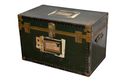 Lot 223 - A LARGE TRAVELLING TRUNK, 20TH CENTURY