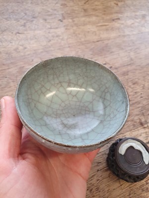 Lot 239 - A CHINESE GE-TYPE BOWL.