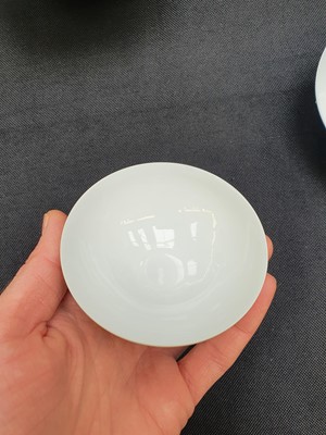 Lot 114 - THREE CHINESE MONOCHROME CUPS