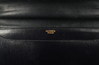 Lot 121 - Hermes Navy Box Cordelière Top Handle Bag