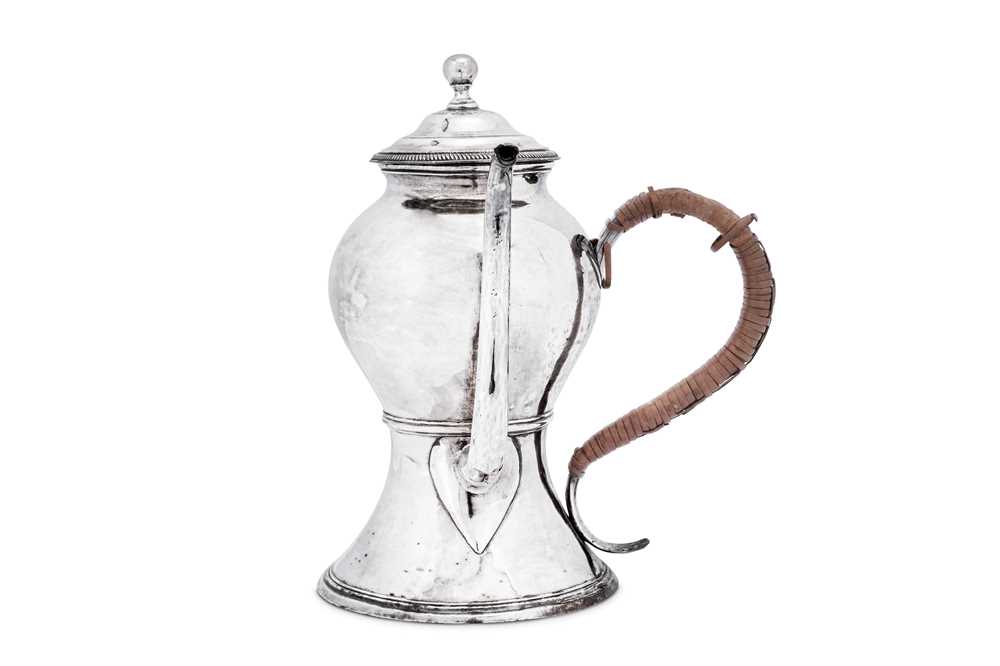 Lot 399 - A George III Old Sheffield Silver Plate argyle, Sheffield circa 1770 by Tudor and Leader