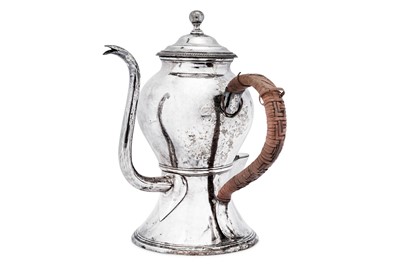 Lot 399 - A George III Old Sheffield Silver Plate argyle, Sheffield circa 1770 by Tudor and Leader