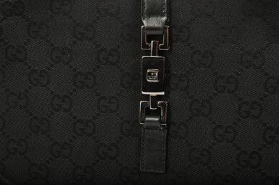 Lot 478 - Gucci Black Monogram Jackie Bag