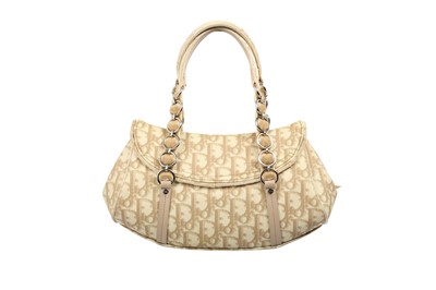 Lot 214 - Christian Dior Beige Diorissimo Romantic Trotter Bag
