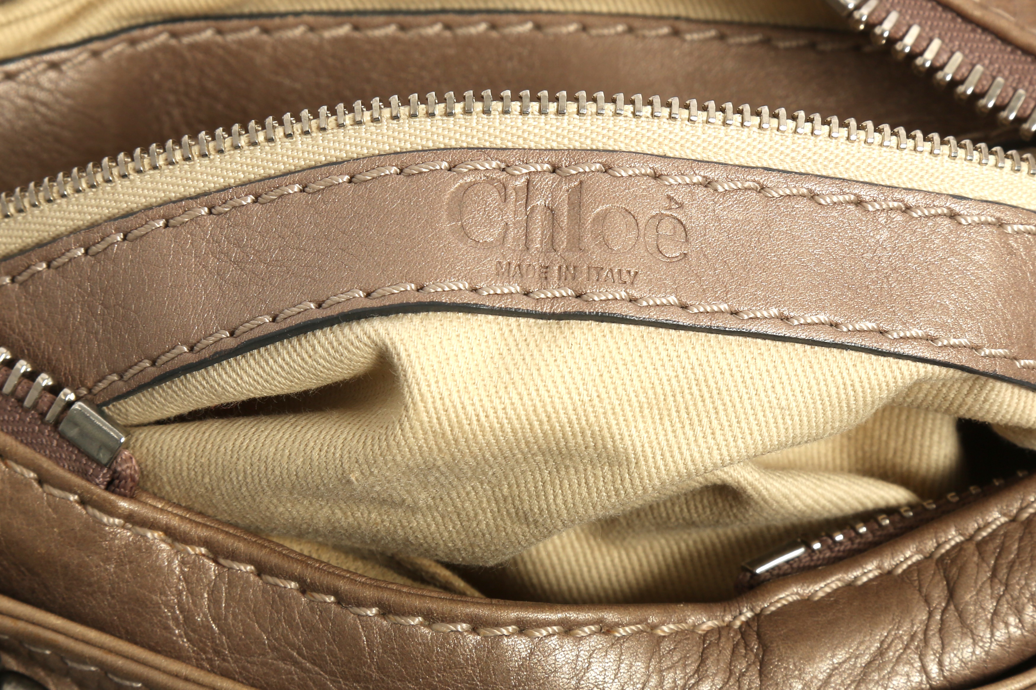 Lot 304 - Chloe Metallic Bronze Mini Paddington Bag