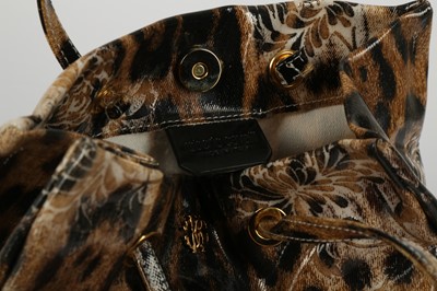 Lot 382 - ROBERTO CAVALLI LEOPARD PRINT TOTE