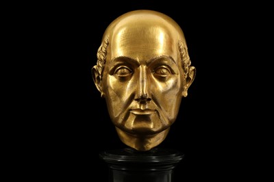 Lot 13 - A FLORENTINE GILT BRONZE RELIQUARY HEAD IN THE MANNER OF BACCIO BANDINELLI, PROBABLY 19TH CENTURY