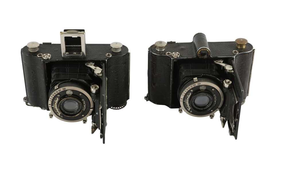 A Pair of Voigtlander Perkeo 3x4 Folding Cameras