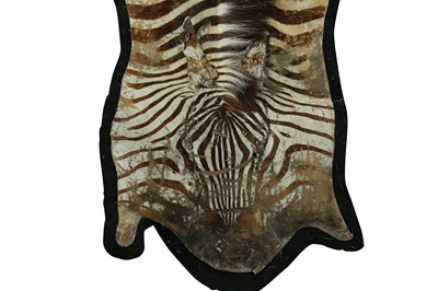 Lot 212 - A FULL ZEBRA SKIN