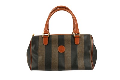 Lot 390 - FENDI PEQUIN STRIPE 2 WAY BOWLER BAG