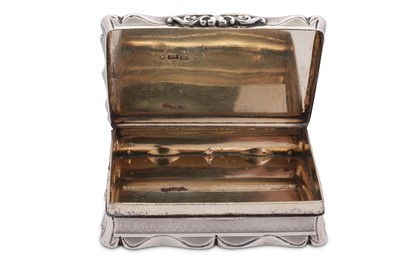 Lot 5 - A Victorian sterling silver presentation snuff box, Birmingham 1858 by Edward Smith