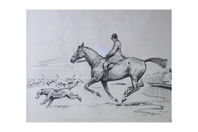 Lot 1688 - Equestrian interest.- Nevin (Frederic Walter ‘Paddy’) Horse and jockey