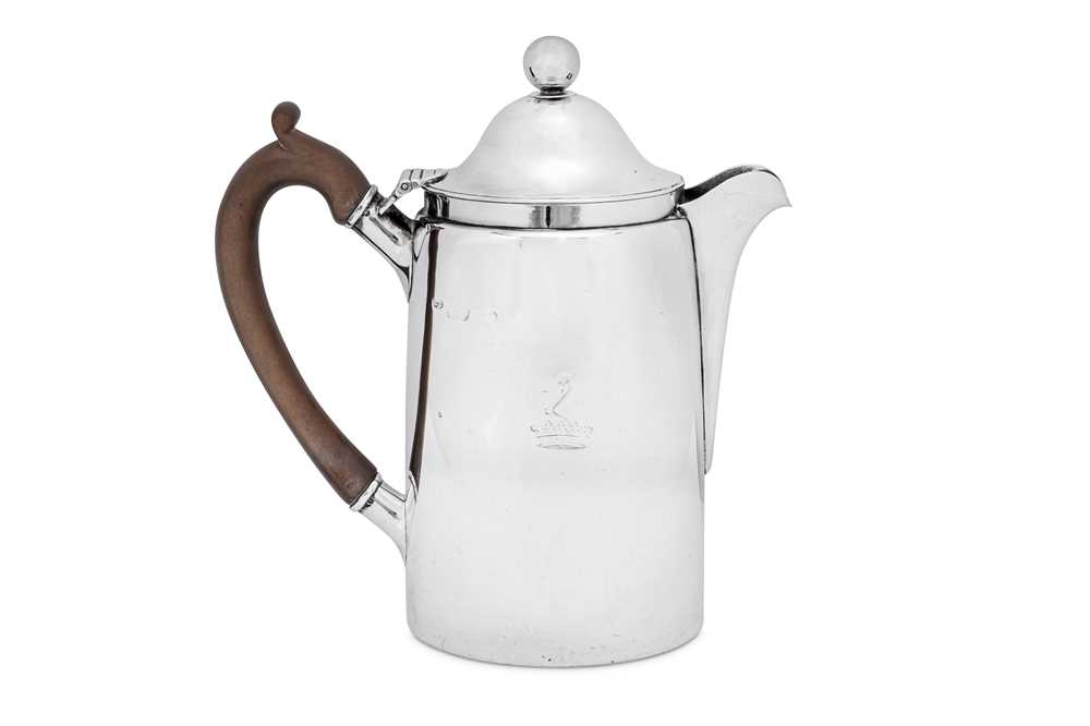 Lot 496 - A George IV sterling silver coffee biggin, London 1826 by Charles Fox II