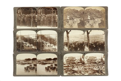Lot 395 - Underwood & Underwood Stereocards, China interest, c.1860s and Stereo viewer