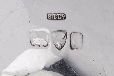 Lot 416 - An Edwardian sterling silver bachelor teapot, Chester 1903 by Stokes & Ireland Ltd