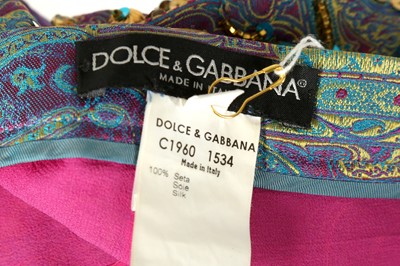 Lot 95 - Dolce & Gabbana Blue Embellished Trousers - Size 40
