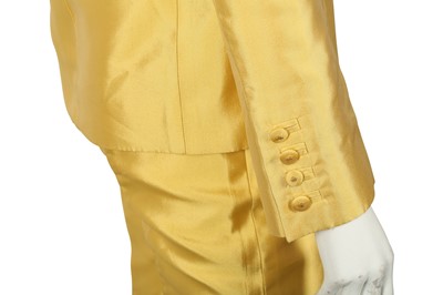 Lot 153 - Gianni Versace Yellow Trouser Suit - Size 38