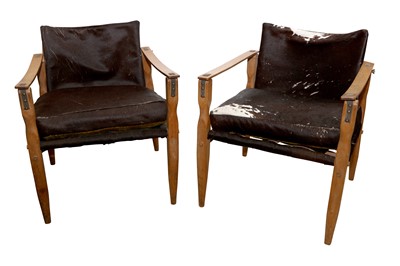 Lot 19 - A PAIR OF ROORKHEE STYLE SAFARI CHAIRS