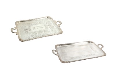 Lot 282 - A LARGE RECTANGULAR REED AND BARTON SILVER PLATED TRAY