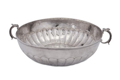 Lot 121 - An 18th century Spanish Colonial silver twin handled bowl, Guatemala circa 1770