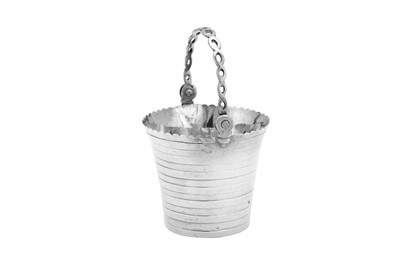 Lot 533 - A George III sterling silver cream pail, London 1768 possibly by William Garrard (first reg. 1 April 1735)