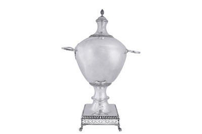 Lot 522 - An early George III silver tea urn, London circa 1760 by Charles Wright and Thomas Whipham