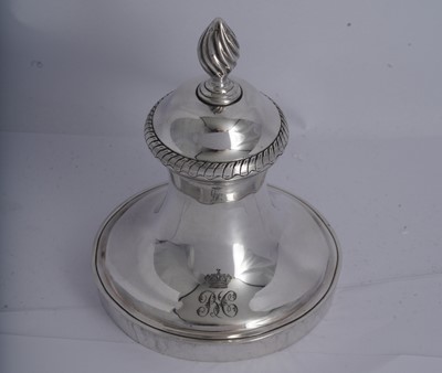 Lot 522 - An early George III silver tea urn, London circa 1760 by Charles Wright and Thomas Whipham