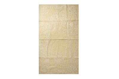 Lot 359 - A HANGING OF UNDYED WHITE FELT, LATE 19TH/EARLY 20TH CENTURY