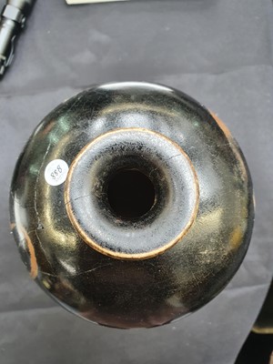 Lot 543 - A CHINESE BLACK-GLAZED CIZHOU-STYLE VASE, MEIPING.