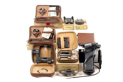 Lot 339 - Quantity of Rolleiflex & Rolleicord Accessories, inc Panorama Heads.